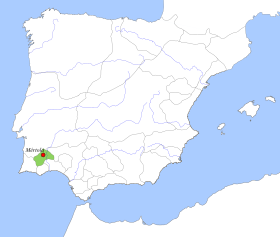 Localização de Reino de Mértola