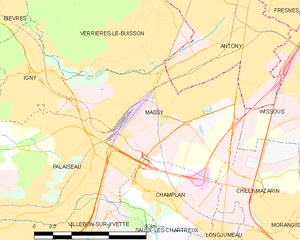 馬西市鎮地圖