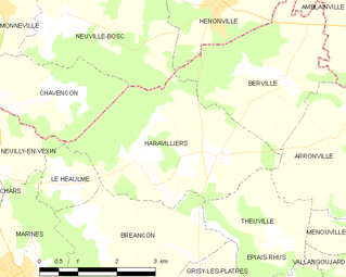 Carte de la commune.