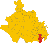 Locatie van Nepi in Viterbo (VT)