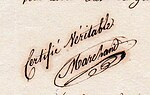 Signature de Jean Gabriel Marchand