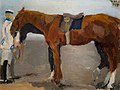 Max Feldbauer - Bayrische Ulanen mit Pferden 1913