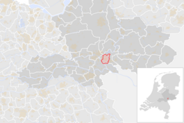 Locatie van de gemeente Duiven (gemeentegrenzen CBS 2016)