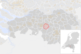 Locatie van de gemeente Oisterwijk (gemeentegrenzen CBS 2016)