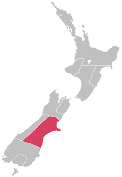 Canterbury Province within New Zealand post 1868