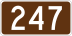 Route 247 marker