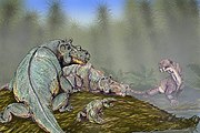 赭石動物群, 冠鱷獸 和 始巨鱷 – 二疊紀中期, 烏拉爾地區