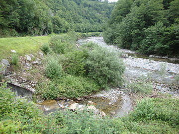 Confluence Espalungue - gave d'Aspe à Lacroix.