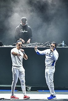 N.O.S (left) and Ademo (right) performing in 2016