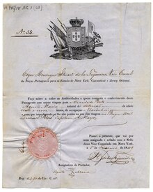 Passaporte português antigo.
