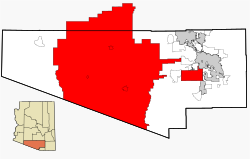 Location of Tohono O'odham Nation