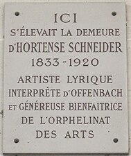 Plaque au no 123.