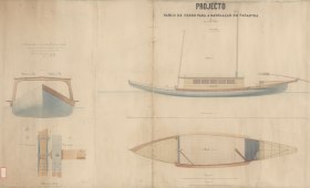 Проектирование железной лодки для навигации по реке Параиба-ду-Сул (1900 г.)