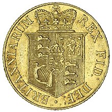 REVERSE GEORGE III, new coinage, half sovereign, 1820 (S.3786). Minor surface marks, otherwise extremely fine.jpg