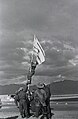 Image 41Avraham Adan raising the Ink Flag marking the end of the 1948 Arab–Israeli War (from History of Israel)