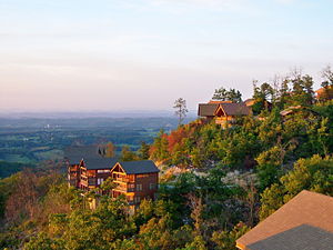 English: Rental cabins near the Great Smoky Mo...