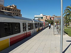 Tren en la Estación de Manacor.