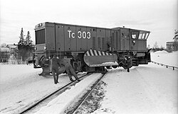 SJ Tc 303 beim Schneeräumen in Skellefteå auf dem Drehteller.jpg