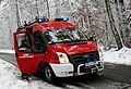 Ford Transit jako lehký hasičský automobil v Polsku