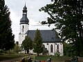 Salvatorkirche, Kirchhof und Kriegerdenkmal für die Gefallenen des Ersten Weltkrieges auf dem Kirchhof