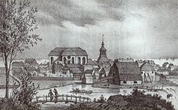 Kyrkan före stadsbranden 1822