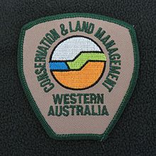 Shoulder badge CALM Western Australia Generic Fleece 2005.JPG