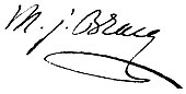 signature de Martin-Joseph Bracq