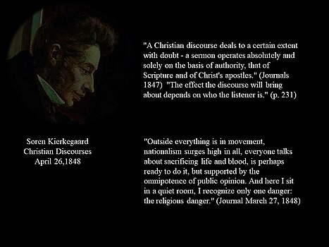 Journal entries before Kierkegaard published his Christian Discourses of 1848.