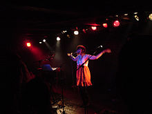 Soko performing at Loppen in Copenhagen, Denmark.