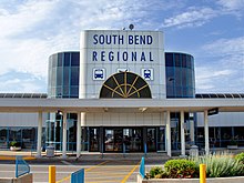 South Bend Regional Airport in 2005; since renamed to South Bend International Airport South-bend-regional-airport-front.jpg