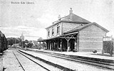 Station Ede (dorp), perronzijde; circa 1910. Collectie van het Utrechts Archief.