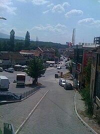 The street that runs through the city's center