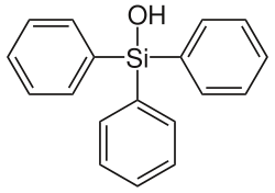 Struktur von Triphenylsilanol