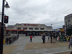 Het stationsgebouw uit 1929