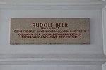 Rudolf Beer - Gedenktafel