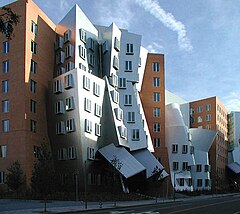 View of Stata Center from Vassar street