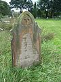 Worn headstone, St Giles churchyard