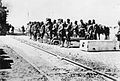 نیروهای سواره نظام ۱۳ ایالات متحده در انتظار قطار برای رفتن به نبرد پانچو ویا