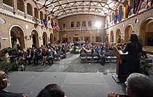 Office of Small and Disadvantaged Business Utilization Deputy Director, Michelle E. Warren, leading an awards ceremony in Washington, D.C. 20170621-DM-LSC-0288 (35453021775).jpg