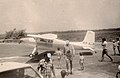 Eine Cessna 180 im Jahr 1979 auf dem Ein Schemer Flugfeld