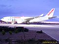 Airbus A330-200 de Air Europa en plataforma del aeropuerto de Valladolid.