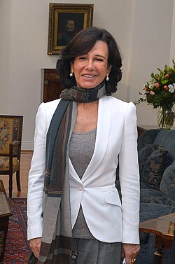 Ana Botín vuonna 2015.