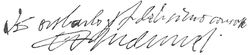 I. Károly Emánuel aláírása
