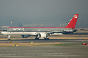 Northwest Airlines 757-300.