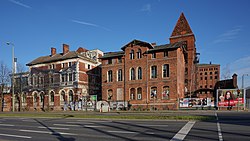 View of the Bärenquell Brewery in Niederschöneweide