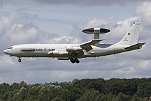 A Boeing E-3A Sentry of the NATO Airborne Early Warning and Control Force Boeing E-3A Sentry, NATO - Airborne Early Warning Force JP6633909.jpg