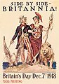 Ујка Сем и Британија раме уз раме; плакат из Првог светског рата