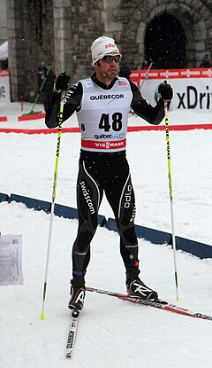 Christoph Eigenmann beim Skilanglauf-Weltcup 2012/13 in Québec