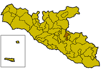 Locatie van Comitini in Agrigento (AG)
