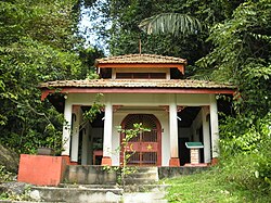 Shrine of Panglima Hijau, a Datuk or (in Malaysian Chinese) Na Tuk Kong, a god of the place on Pangkor Island. Datuk shrine Pulau Pangkor 2007 006.jpg